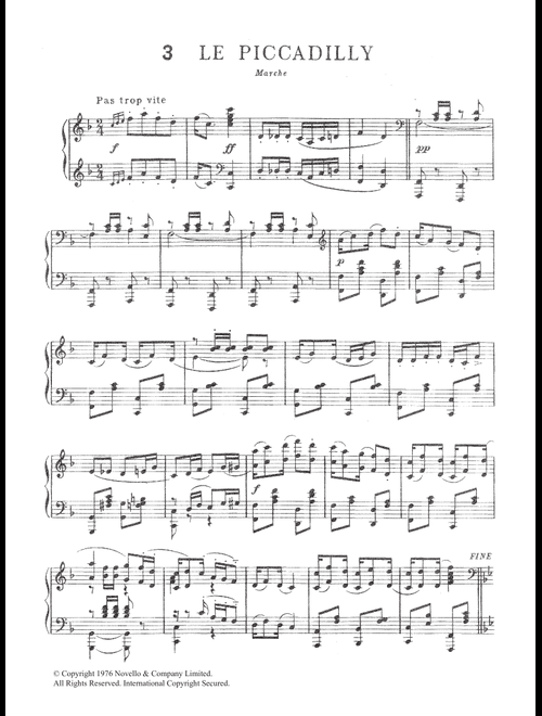 Le Piccadilly - Erik Satie (Piano Solo)
