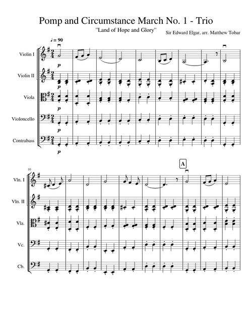 Pomp and Circumstance for String Orchestra