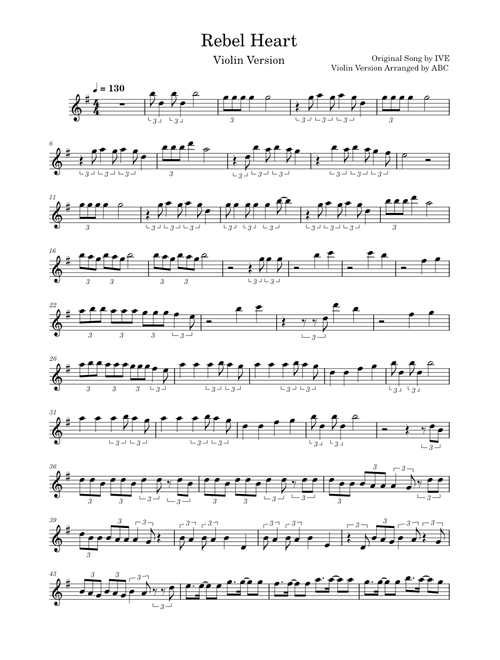 Rebel Heart – IVE (Violin Version)