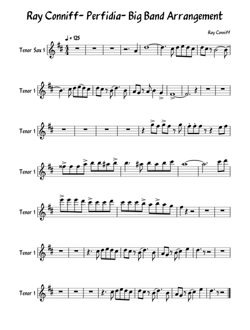 Ray Conniff - Perfidia - Sax Tenor