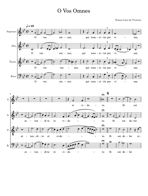 O Vos Omnes - Tomas Luiz de Victoria