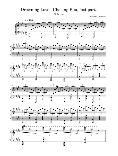 Drowning Love – Shuichi Sakamoto