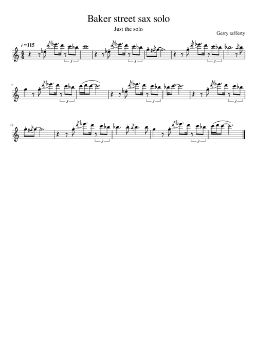 Baker street sax solo