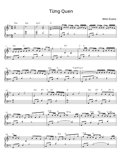 Từng quen - Wren Evans