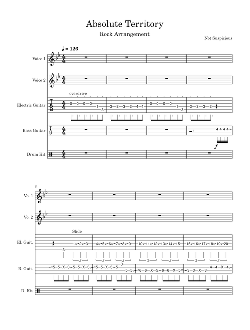 Absolute Territory (Band Arrangement)