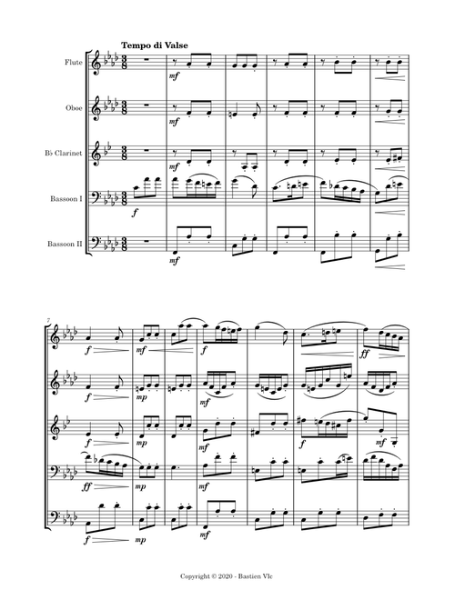 Woodwind Quintet No. 1 // WALTZ // Op. 3, No. 4