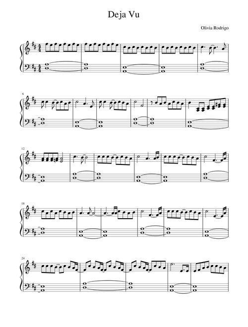Deja Vu  – Olivia Rodrigo