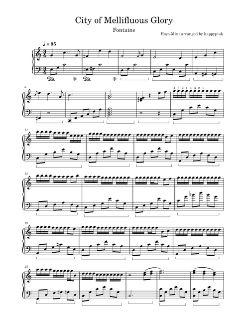 City of Mellifluous Glory Repeating notes ver