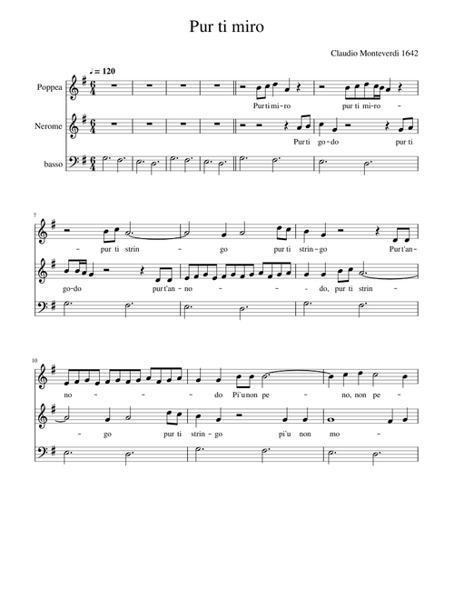 Claudio Monteverdi - Pur ti miro