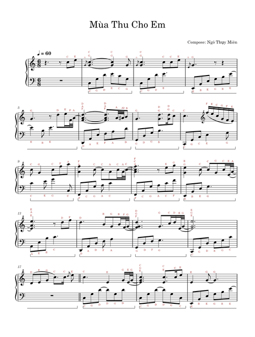 Mùa thu cho em – Ngô Thụy Miên