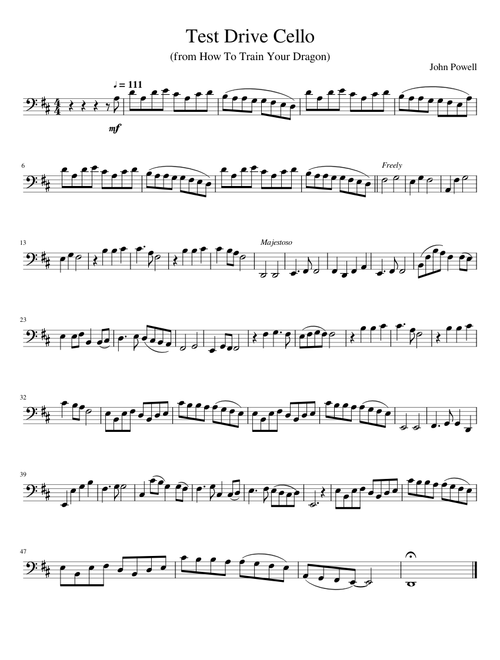 Test Drive Cello