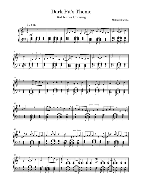 Dark Pit's Theme – Kid Icarus Uprising