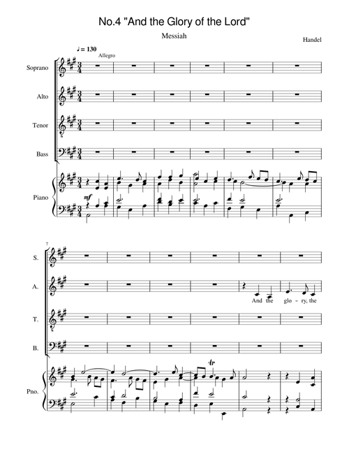 Messiah| No.04: And the Glory of the Lord
