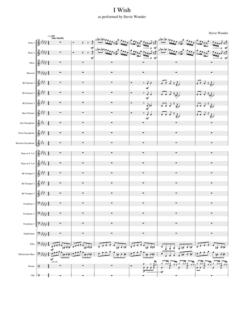 I Wish - Stevie Wonder - Concert Band