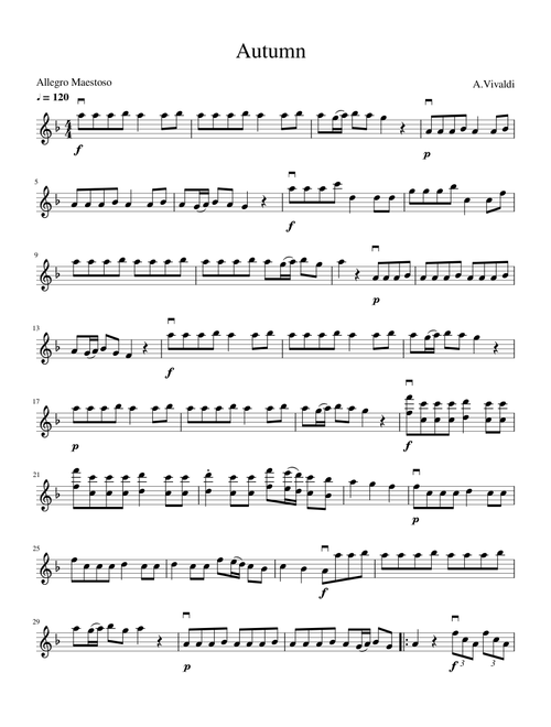 Autumn, four seasons. A.Vivaldi