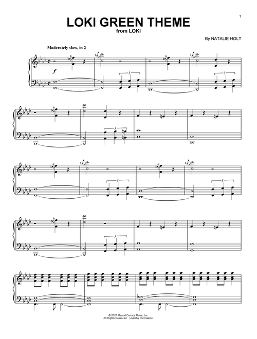 Loki Green Theme (from Loki) - NATALIE HOLT (Piano Solo)