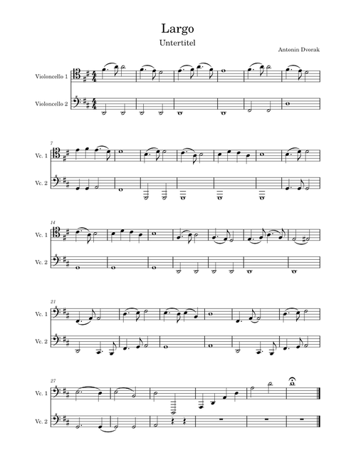 Dvorak 9. Largo