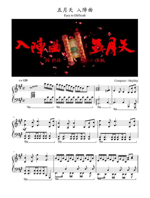 五月天 入陣曲 -- Easy to Difficult