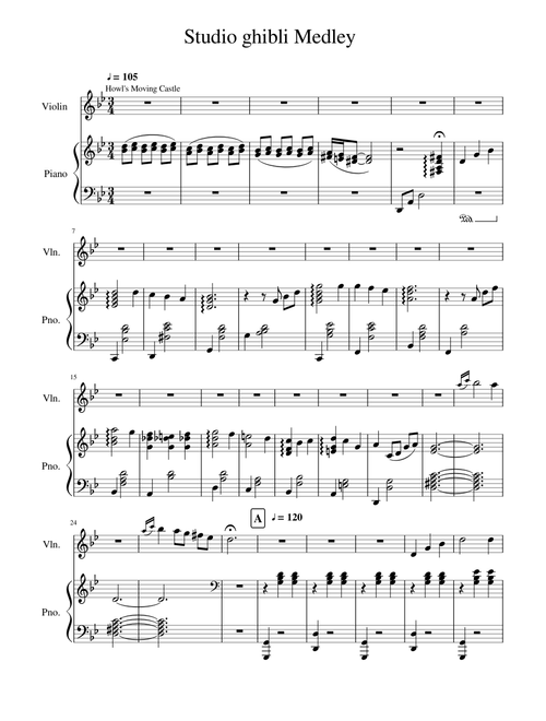 Studio ghibli Medley