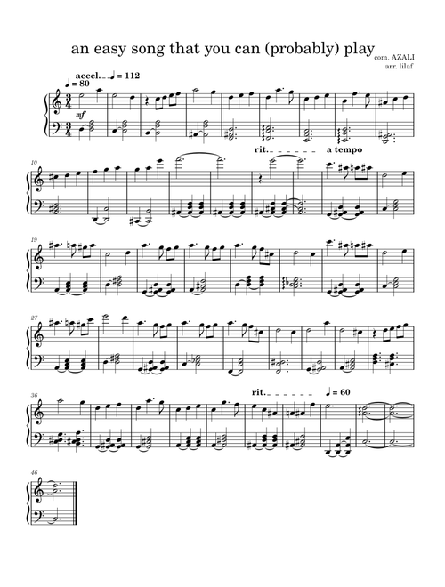 An easy song that you can (probably) play – AZALI