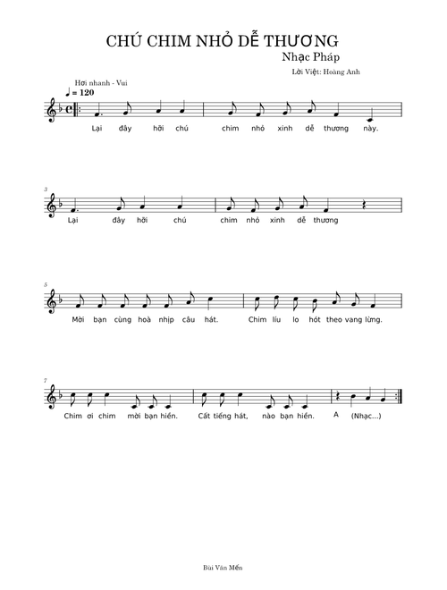 L2-CHÚ CHIM NHỎ DỄ THƯƠNG