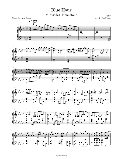 zArrangements by DooPiano sheet music by dustofstarz | Play, print