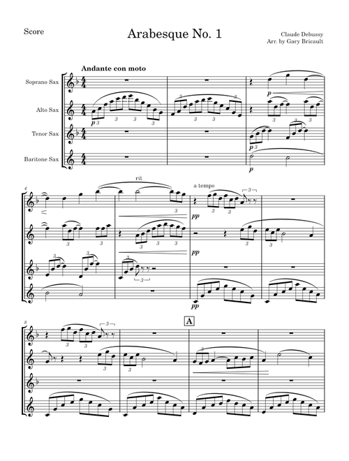 Arabesque No. 1 – Claude Debussy