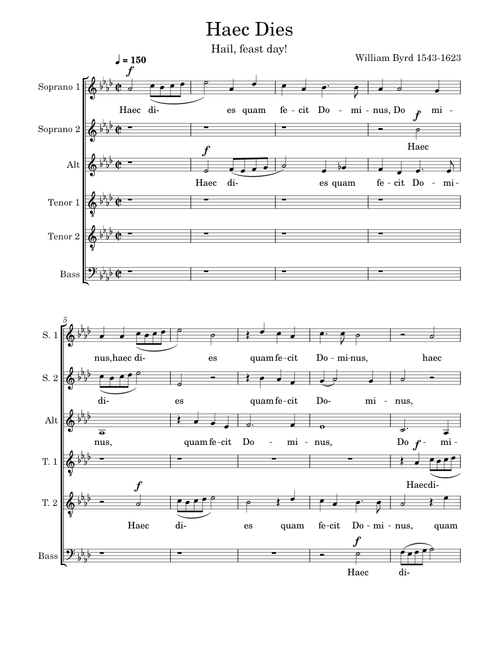 Haec dies – William Byrd