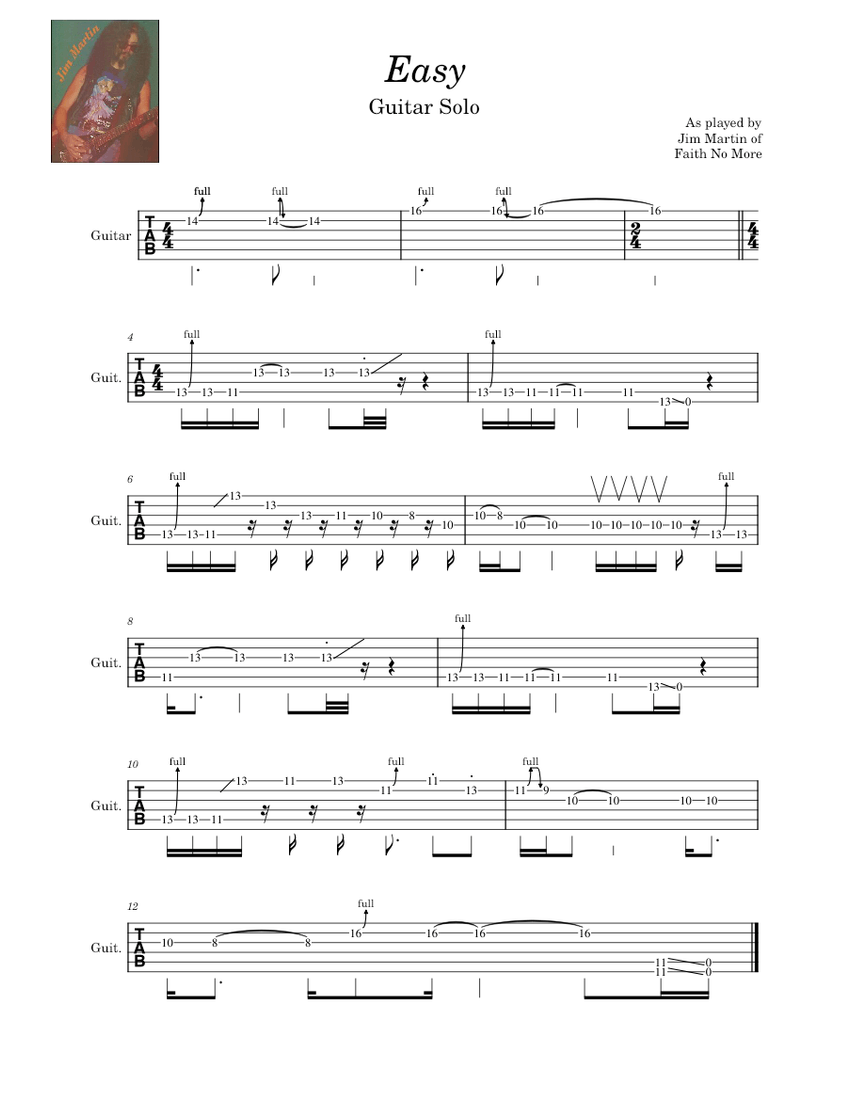Faith guitar solo 2025