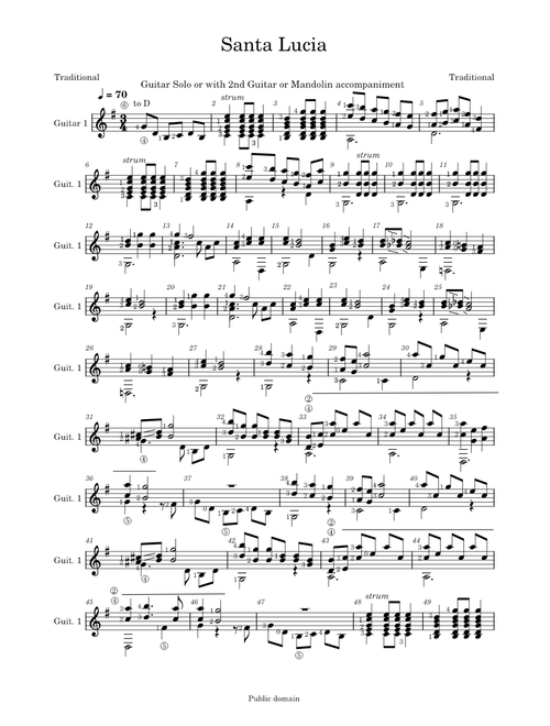 Santa Lucia – Misc tunes