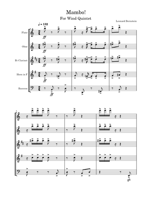 West Side Story - MAMBO – Leonard Bernstein