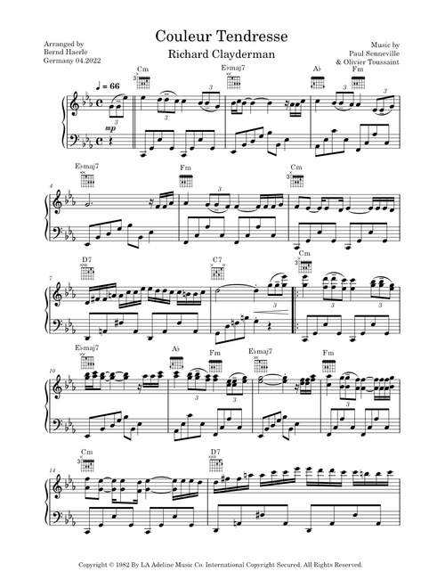 Couleur Tendresse - Richard Clayderman