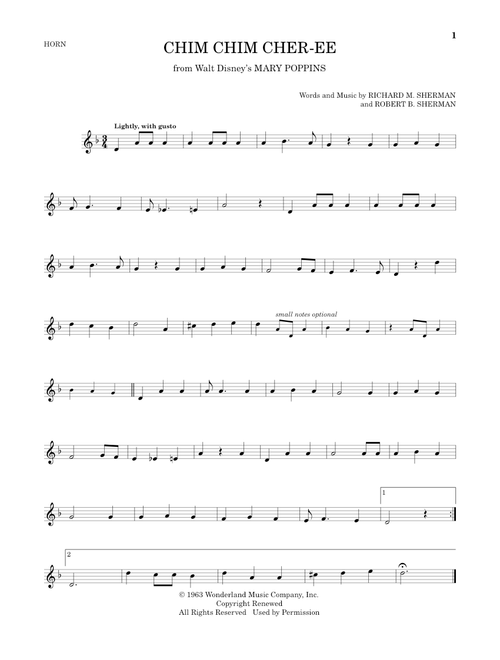 Chim Chim Cher-ee (from Mary Poppins) - Dick Van Dyke (French Horn Solo)