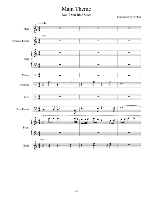 Doki Doki Blue Skies Main Theme by NPbus