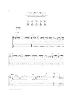 Bullet For My Valentine Fever 楽譜集 Play Official version of Fever Sheet Music by Bullet for My
