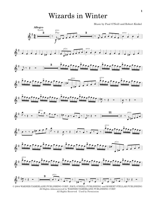 Wizards In Winter - Trans-Siberian Orchestra (Violin Solo)