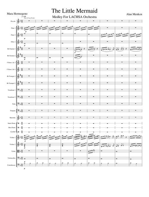 The Little Mermaid Orchestra Medley