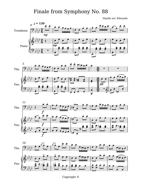 Finale - Symphony No 88 - Haydn