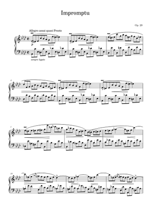 Impromptu No.1, Op.29 – Frédéric Chopin Sheet Music for