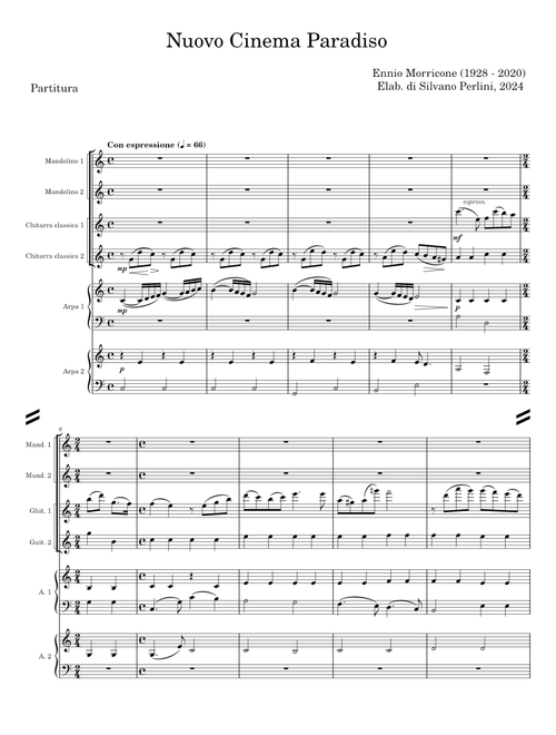 Love theme da Nuovo Cinema Paradiso - Ennio Morricone, Andrea Morricone