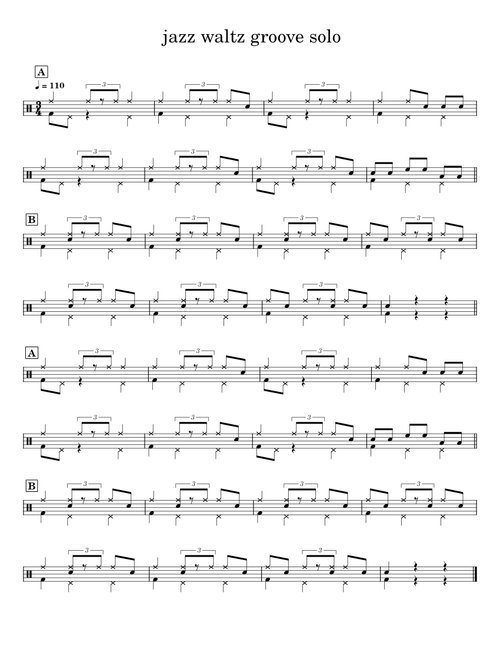 jazz waltz groove solo