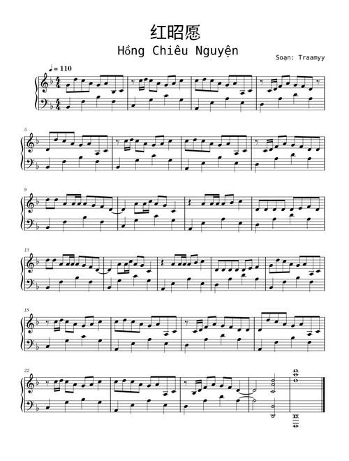 Hồng Chiêu Nguyện – Tramyy