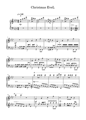 Play Official version of Christmas EveL Sheet Music by Stray Kids