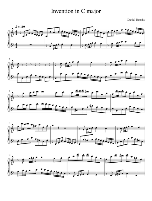 Invention in C major