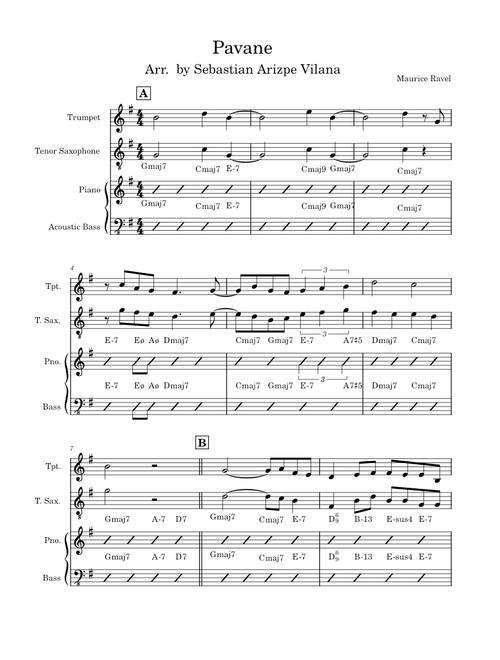 Pavane pour une infante défunte – Maurice Ravel