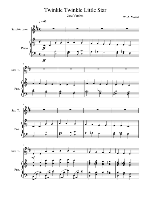 Twinkle Twinkle Little Star (Jazz Suave)