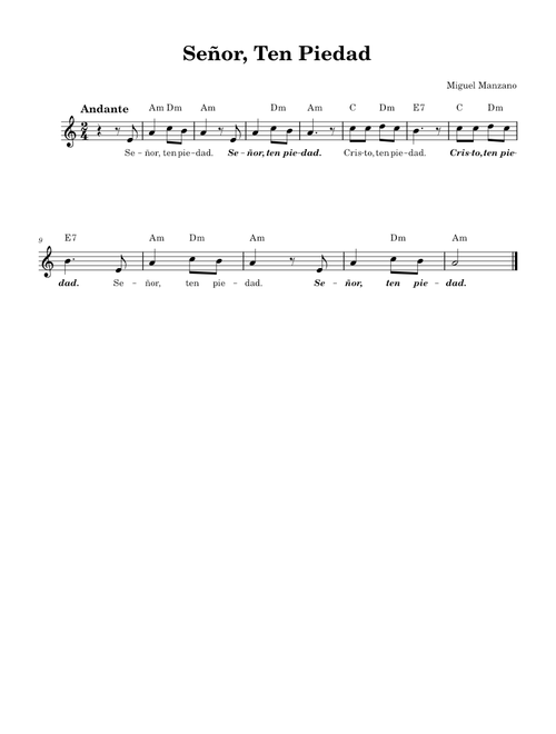 Señor, Ten Piedad (Miguel Manzano)