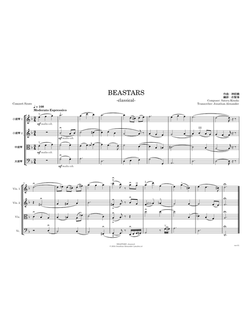 BEASTARS -classical- – Satoru Kosaki