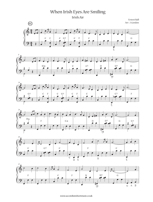 When Irish Eyes Are Smiling (Arr. Julia Gordon) - Ernest Ball (Instrumental Solo)