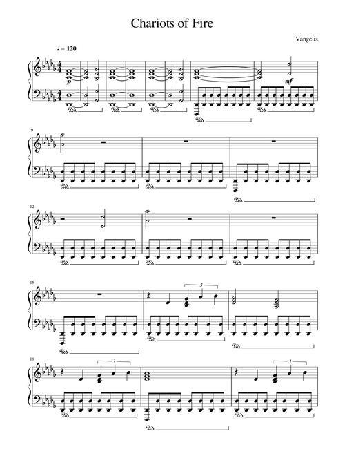 Chariots of Fire - Piano